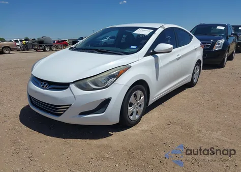 2016 Hyundai Elantra Se из США, поврежденный, VIN 5NPDH4AE2GH780060